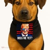 Miss Me Yet? Donald Trump USA-Made Doggie Bandana thumb 1