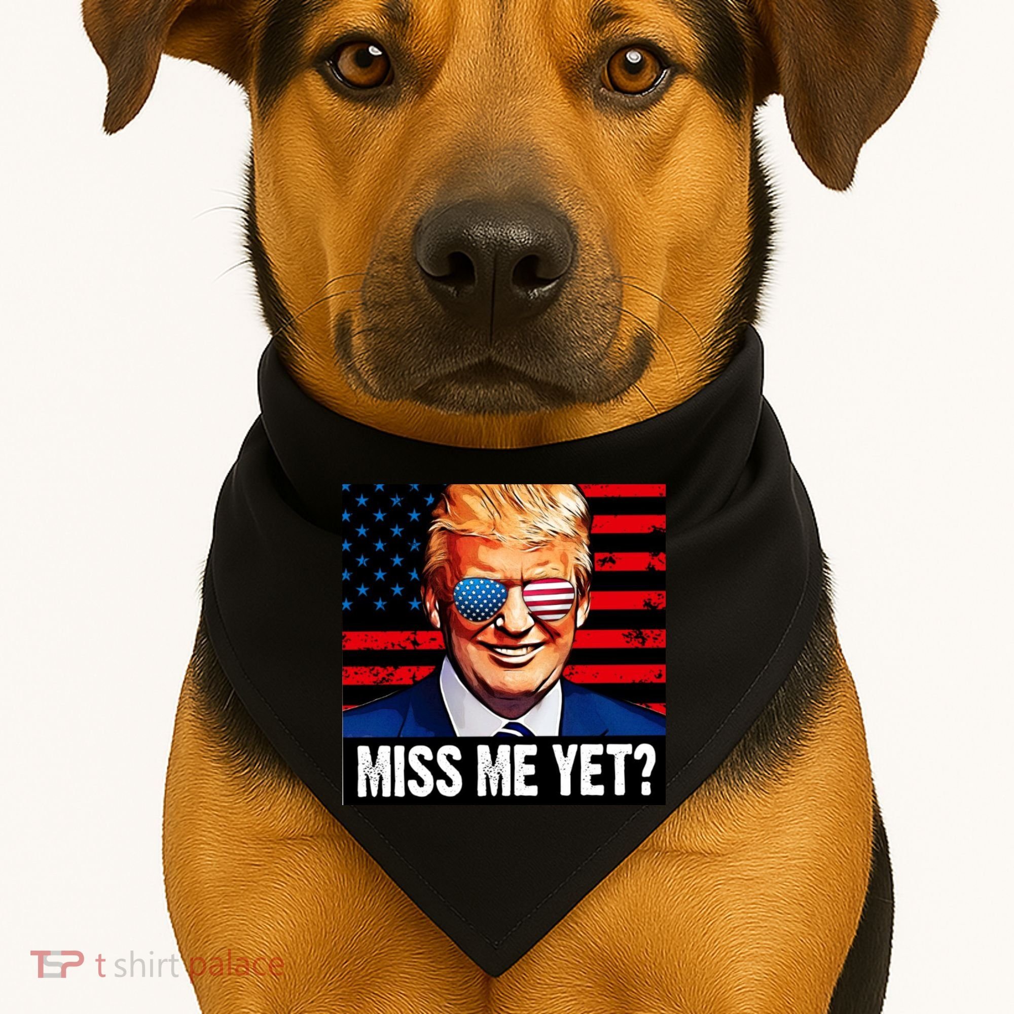 Miss Me Yet? Donald Trump USA-Made Doggie Bandana