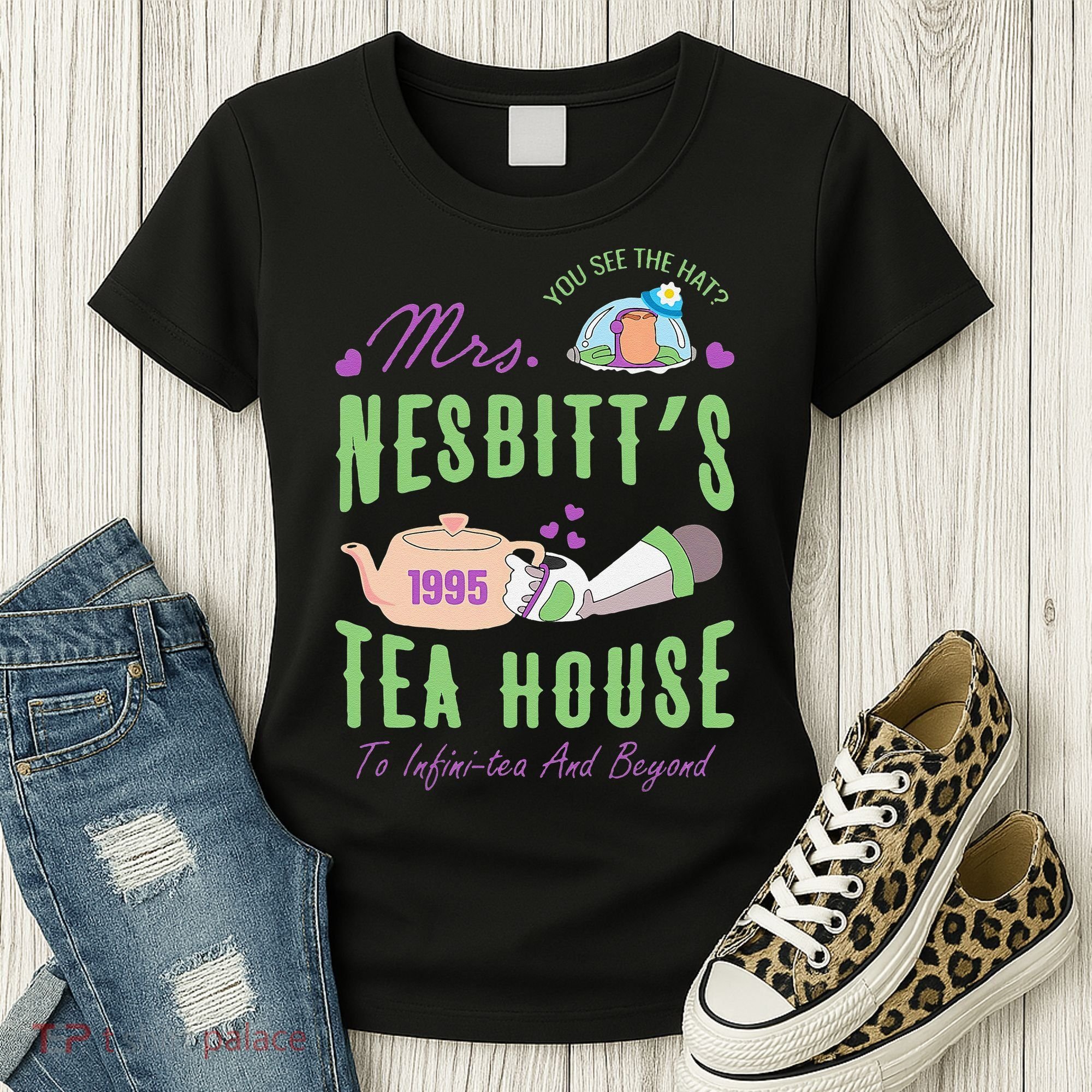 Mrs NesbitS 1995 Tea House Infinitea And Beyond Women's T-Shirt