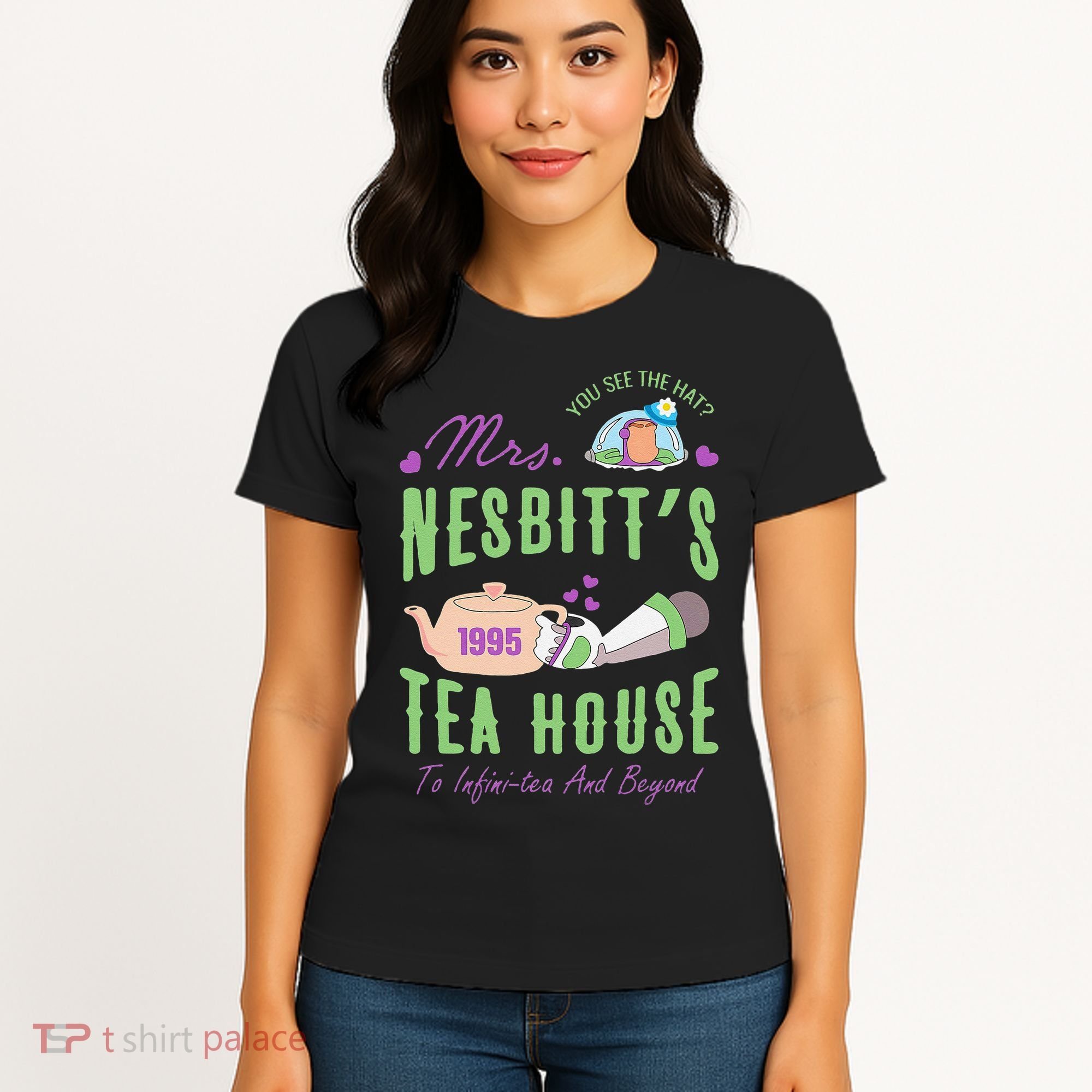 Mrs NesbitS 1995 Tea House Infinitea And Beyond Women's T-Shirt