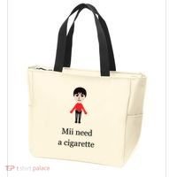 Mii Need A Cigarette Funny Wii Tote Bag thumb 3