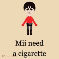 Mii Need A Cigarette Funny Wii Tote Bag thumb 4