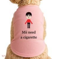Mii Need A Cigarette Funny Wii Doggie Tank thumb 0