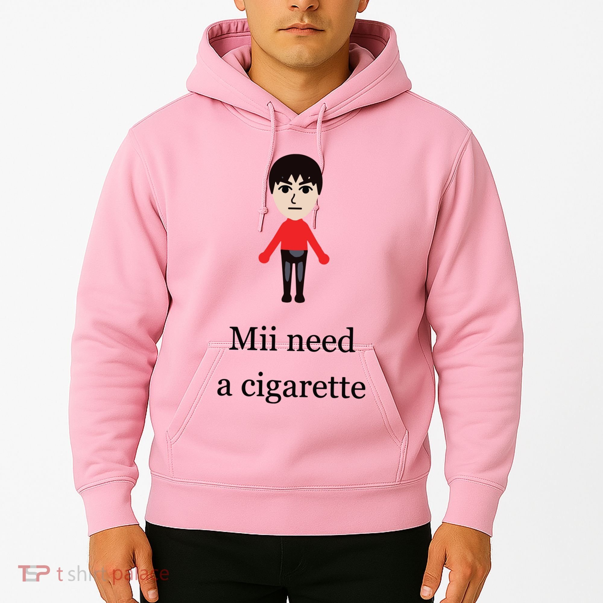 Mii Need A Cigarette Funny Wii Hoodie