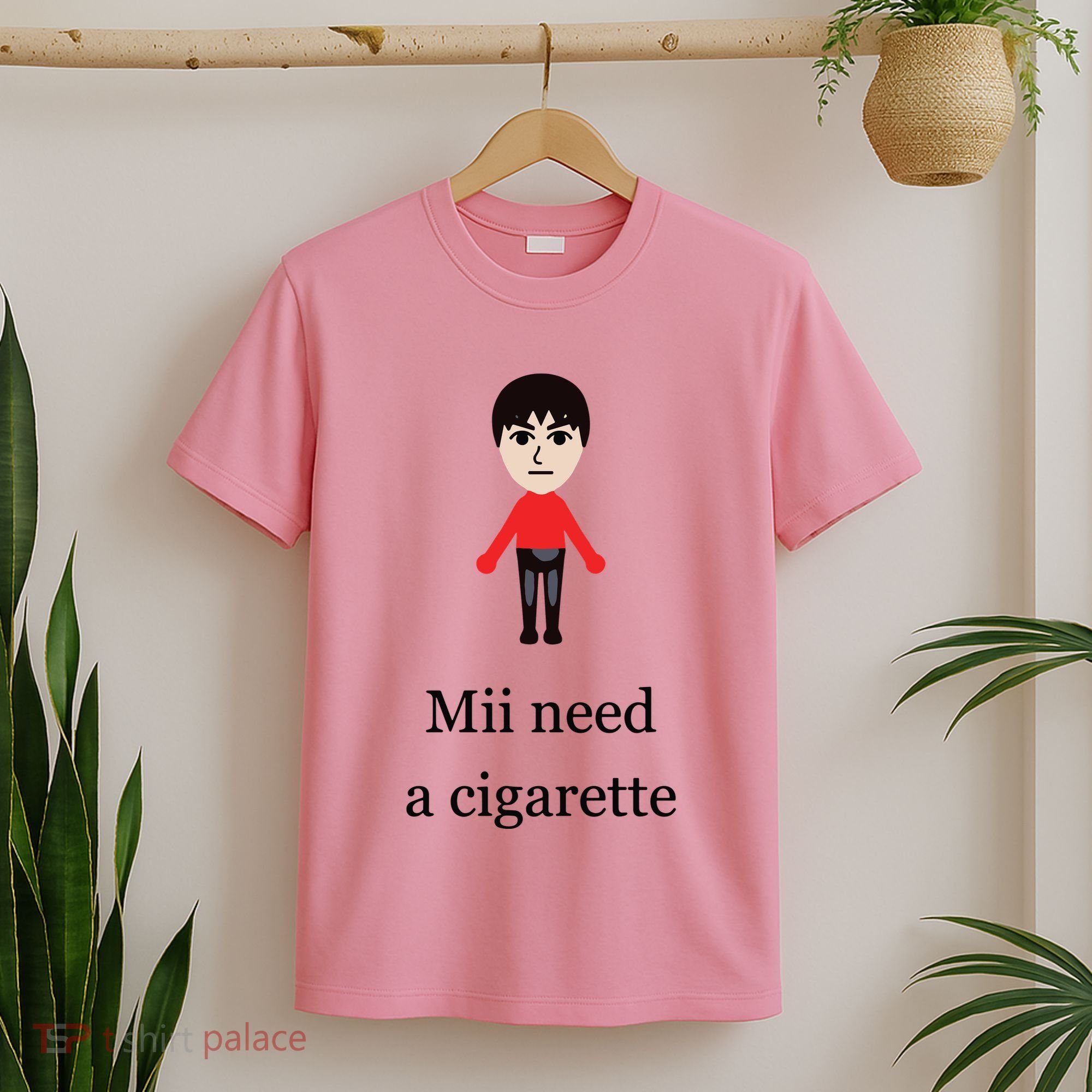 Mii Need A Cigarette Funny Wii T-Shirt