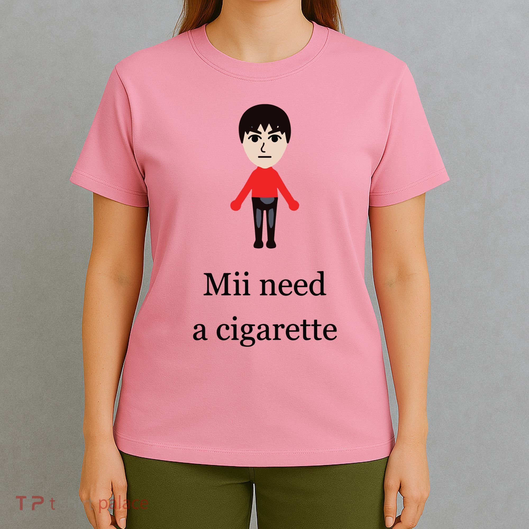 Mii Need A Cigarette Funny Wii T-Shirt