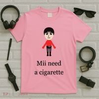 Mii Need A Cigarette Funny Wii T-Shirt thumb 5