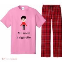 Mii Need A Cigarette Funny Wii Pajama Set thumb 0