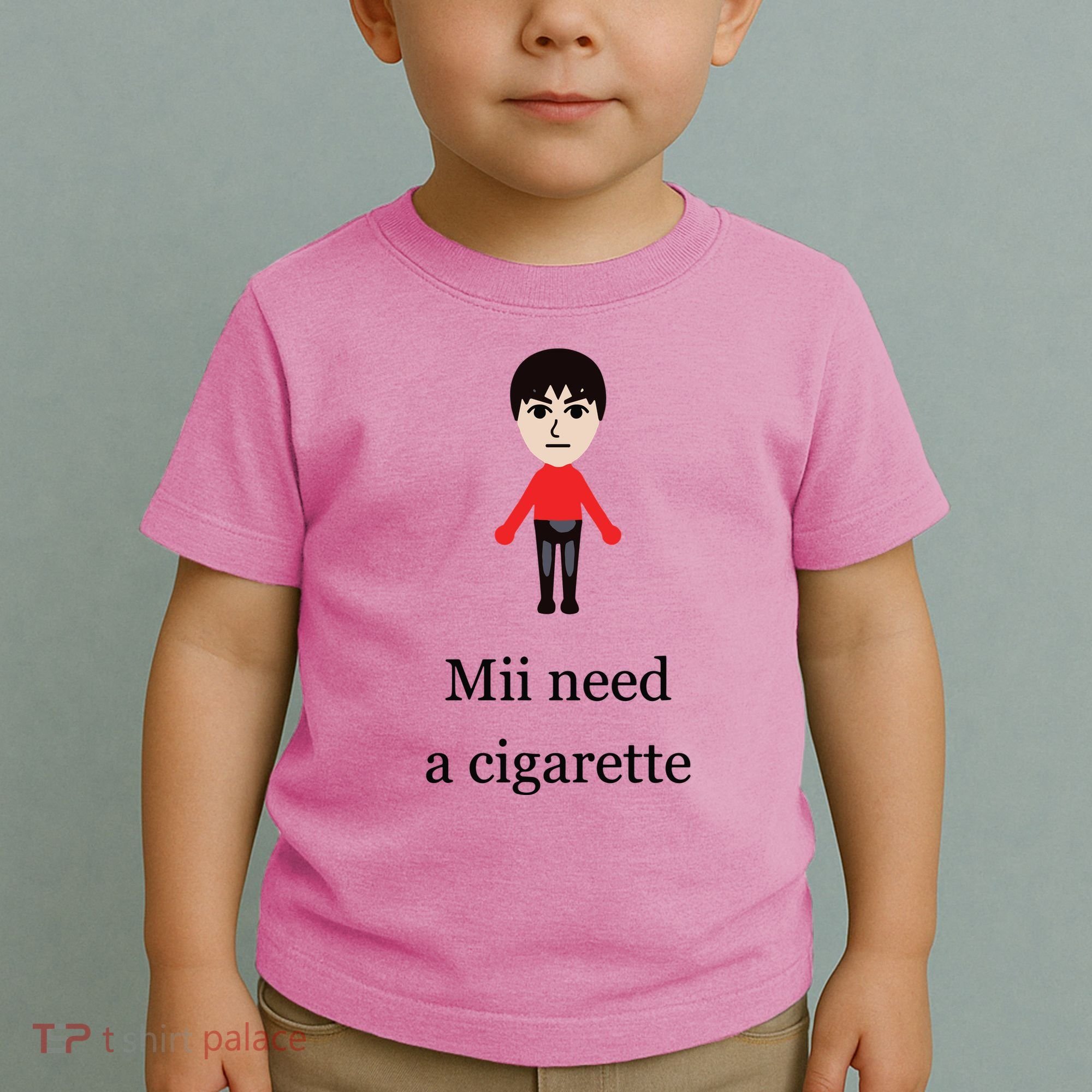 Mii Need A Cigarette Funny Wii Toddler T-Shirt