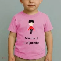 Mii Need A Cigarette Funny Wii Toddler T-Shirt thumb 2