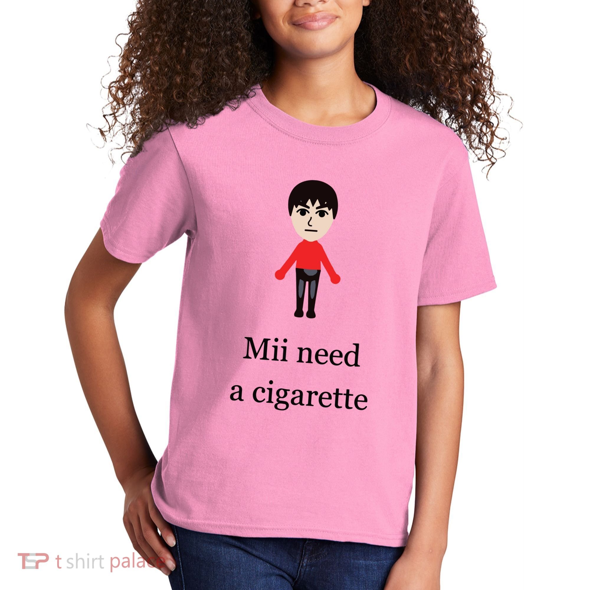 Mii Need A Cigarette Funny Wii Kids T-Shirt