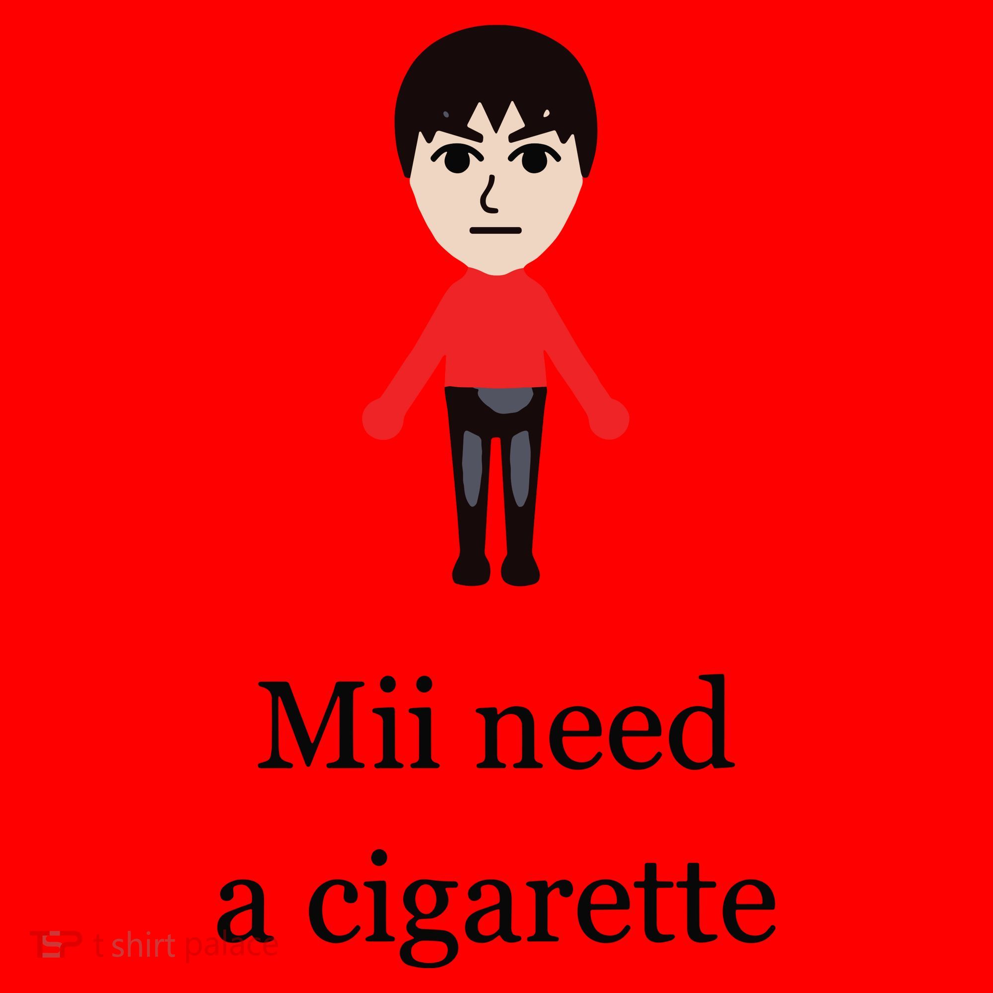 Mii Need A Cigarette Funny Wii Santa Hat