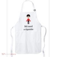 Mii Need A Cigarette Funny Wii Apron thumb 0