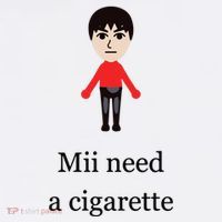 Mii Need A Cigarette Funny Wii Bucket Hat thumb 4