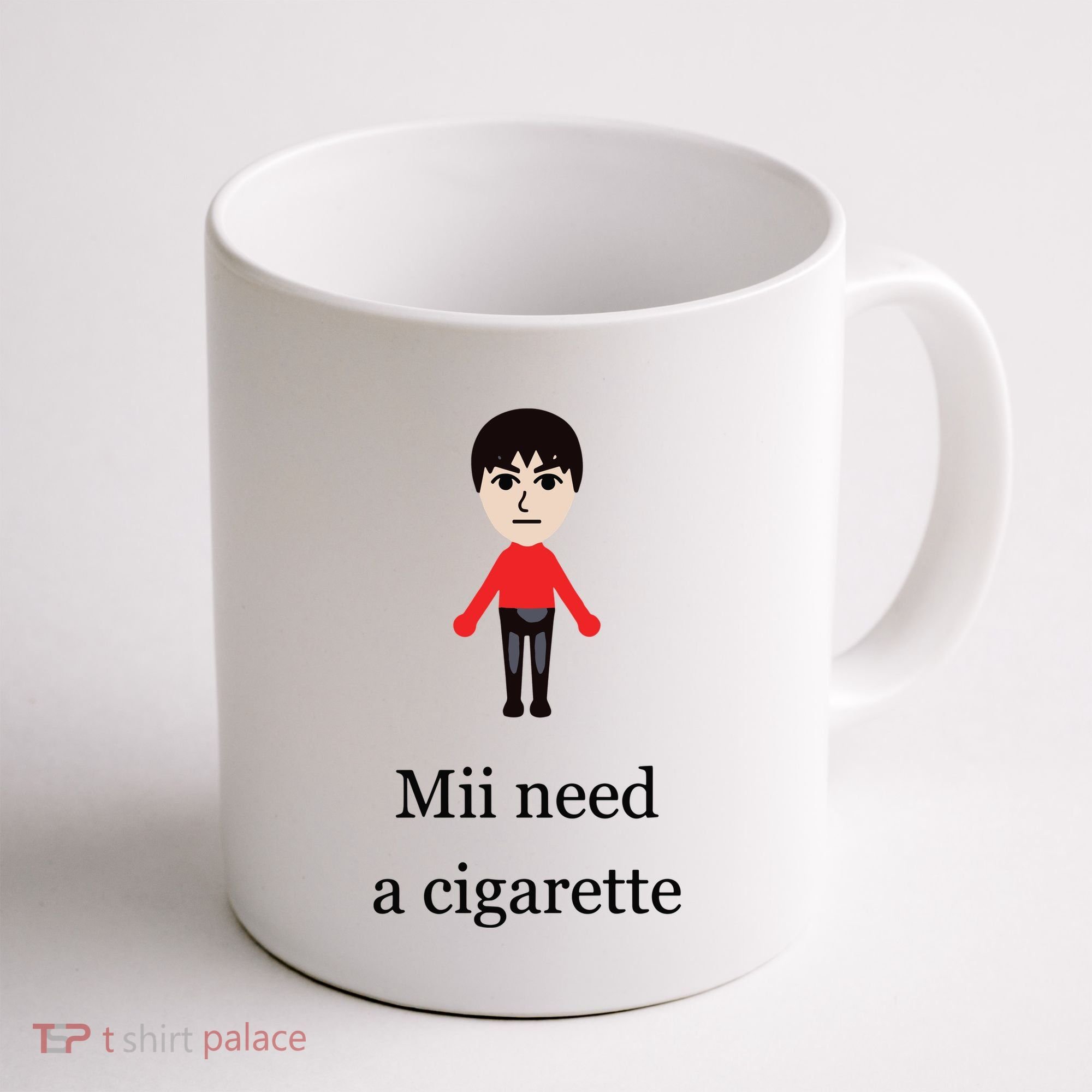 Mii Need A Cigarette Funny Wii Coffee Mug