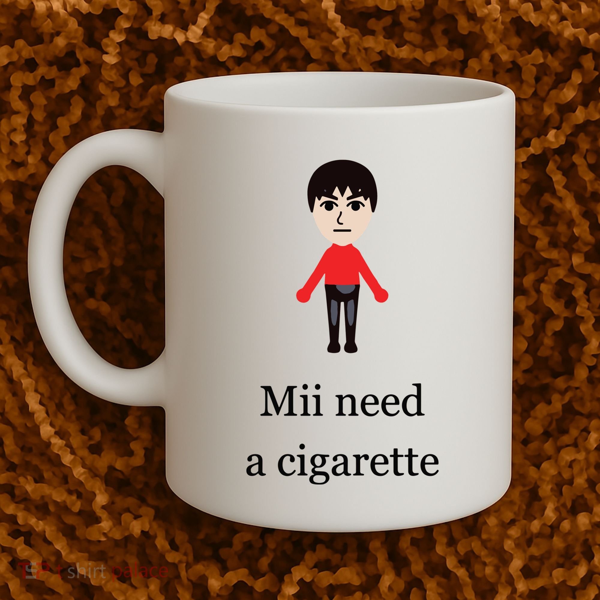 Mii Need A Cigarette Funny Wii Coffee Mug