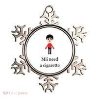 Mii Need A Cigarette Funny Wii Ornament thumb 0