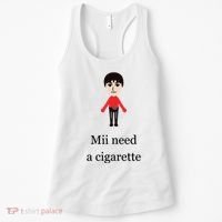 Mii Need A Cigarette Funny Wii Women's Tank Top thumb 0