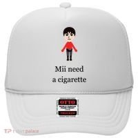 Mii Need A Cigarette Funny Wii Hat thumb 0