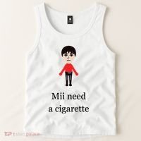 Mii Need A Cigarette Funny Wii Tank Top thumb 2