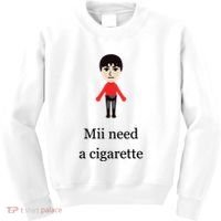Mii Need A Cigarette Funny Wii Kids Sweatshirt thumb 0