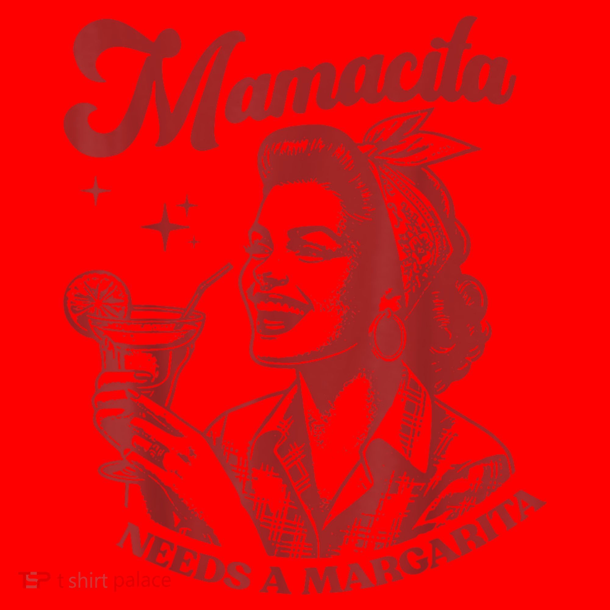 Mamacita Needs A Margarita Retro Santa Hat