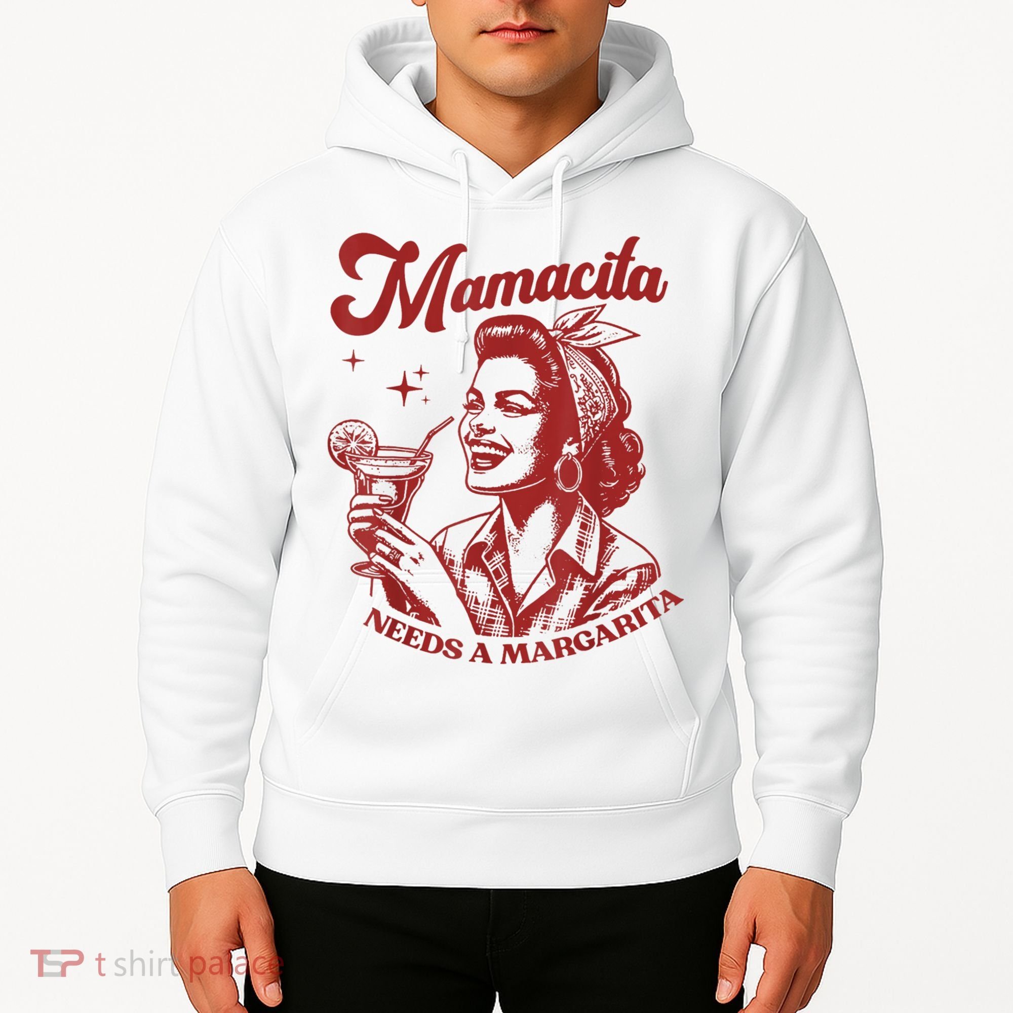 Mamacita Needs A Margarita Retro Hoodie