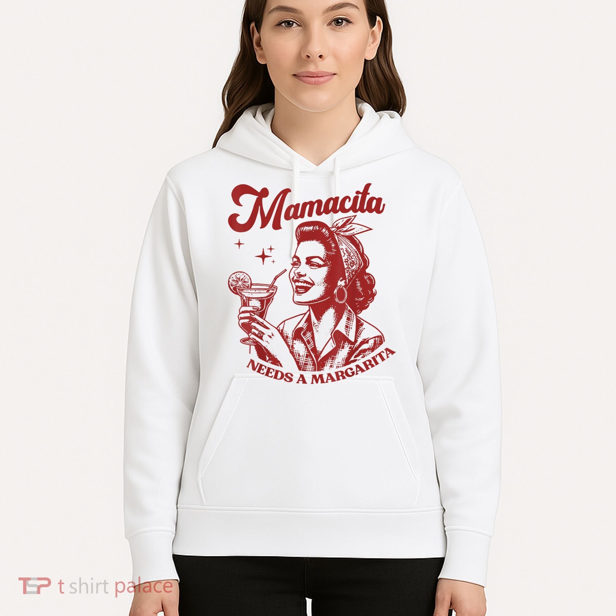 Mamacita Needs A Margarita Retro Hoodie