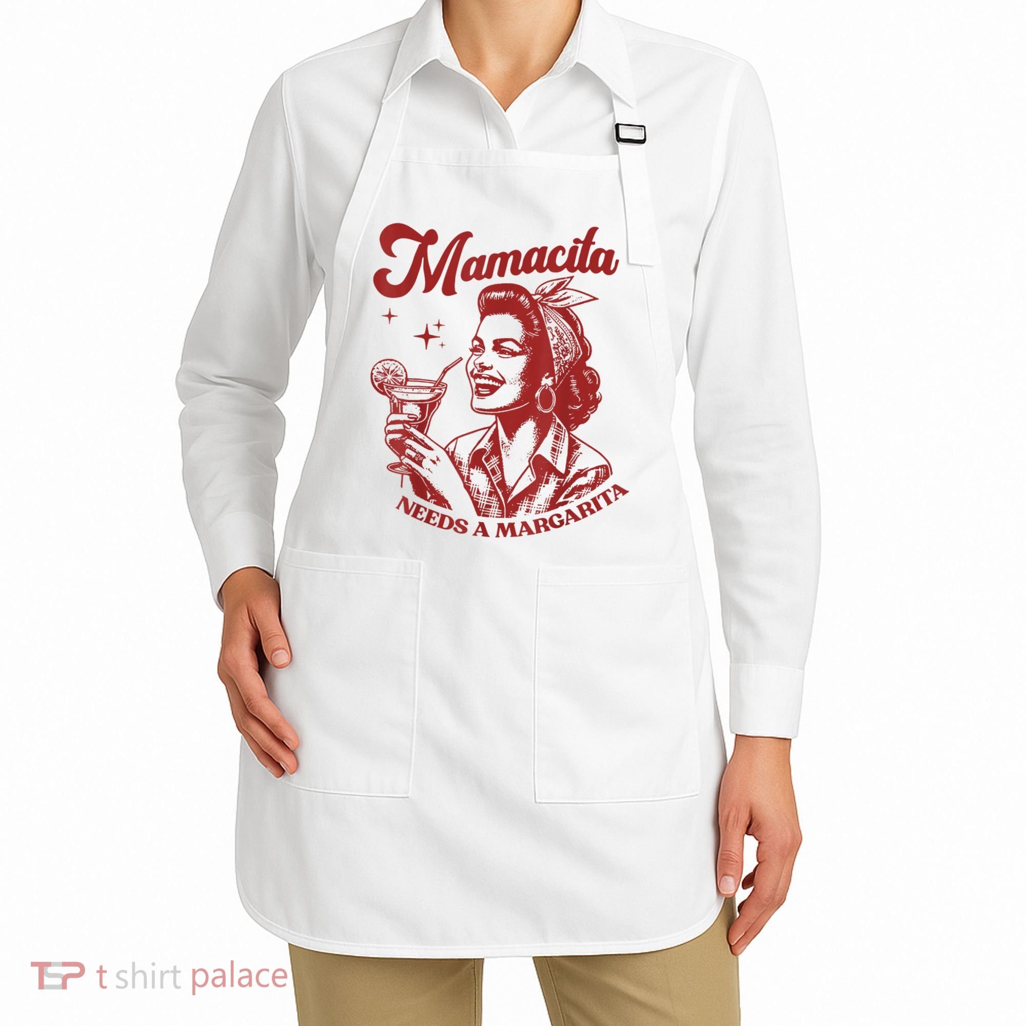 Mamacita Needs A Margarita Retro Apron