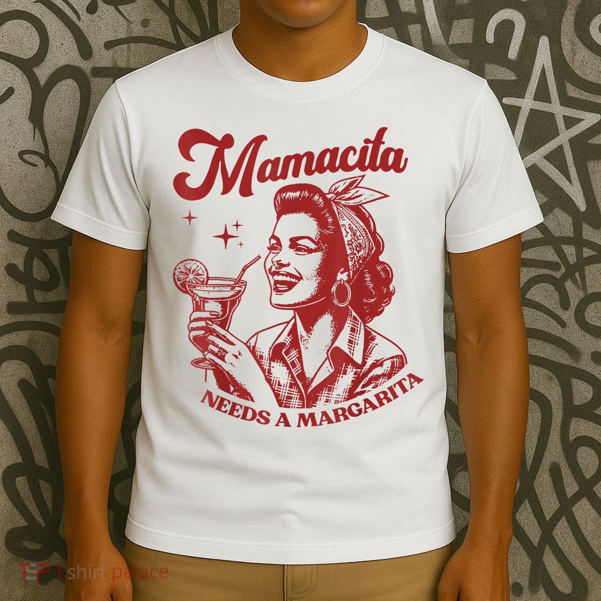Mamacita Needs A Margarita Retro T-Shirt
