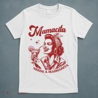 Mamacita Needs A Margarita Retro T-Shirt thumb 5
