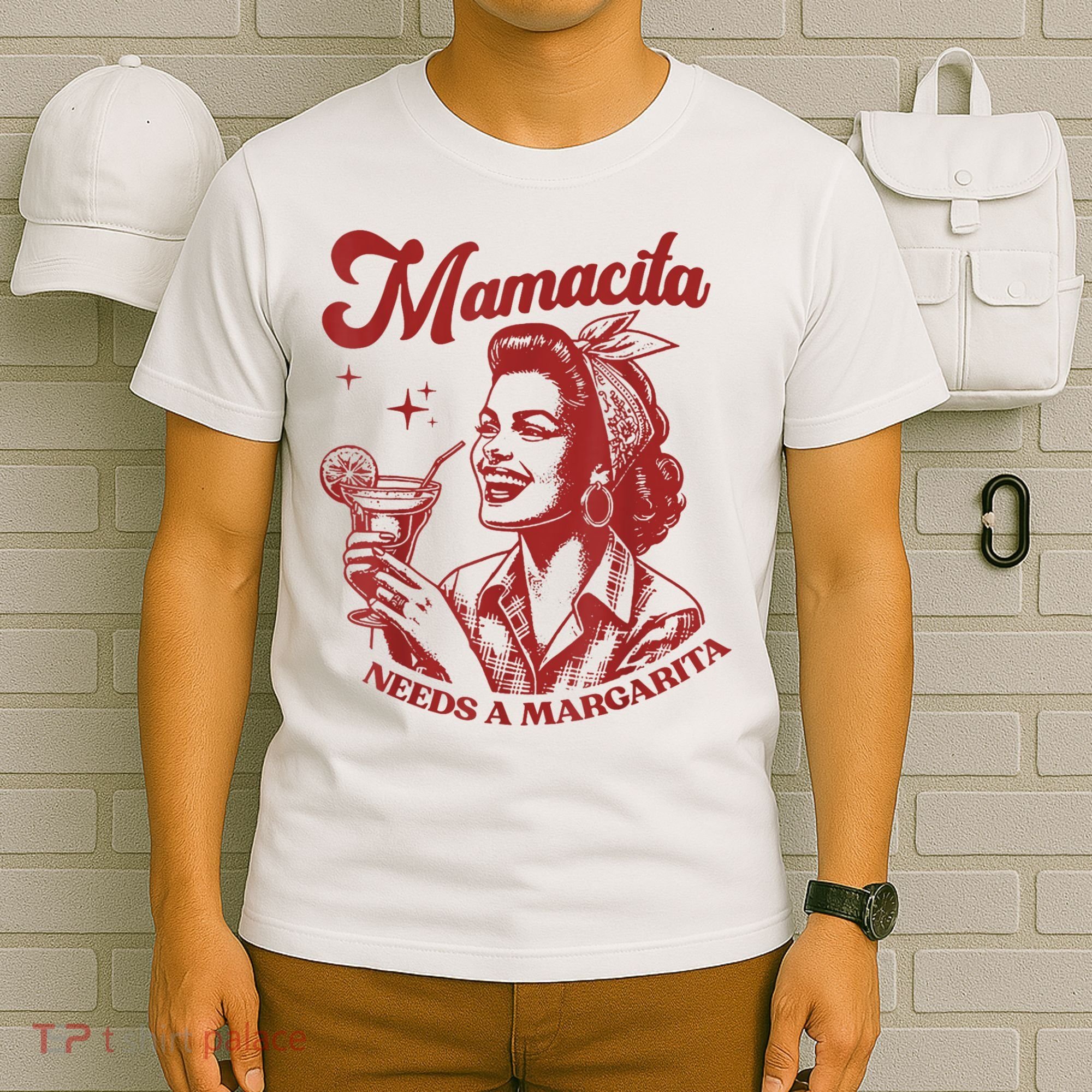 Mamacita Needs A Margarita Retro T-Shirt