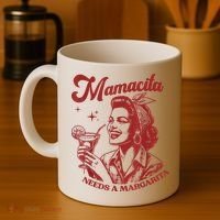 Mamacita Needs A Margarita Retro Coffee Mug thumb 4