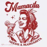 Mamacita Needs A Margarita Retro Women's Hoodie thumb 2