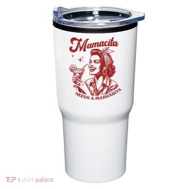 Mamacita Needs A Margarita Retro Tumbler