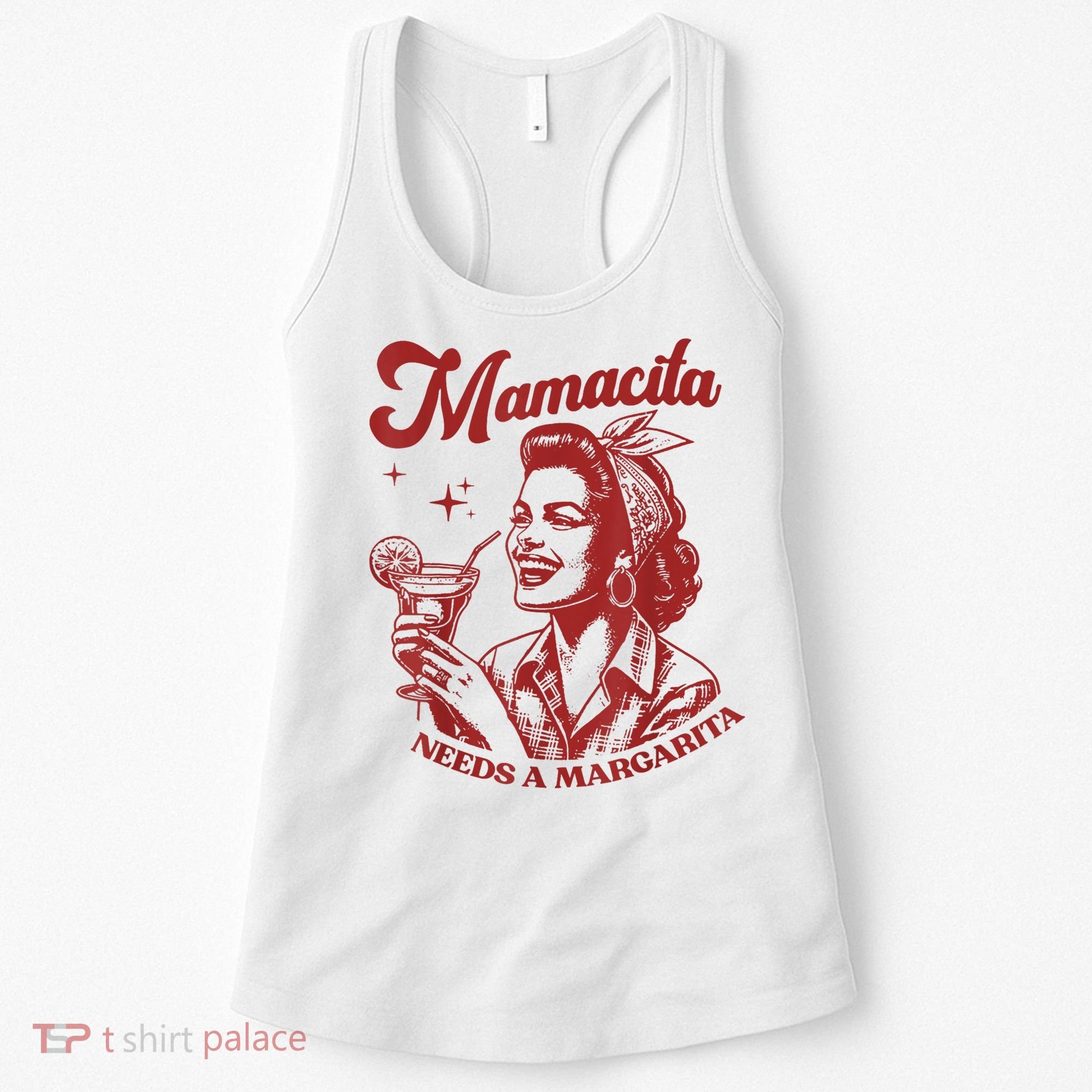 Mamacita Needs A Margarita Retro Women's Tank Top