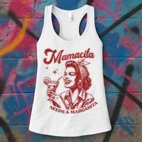 Mamacita Needs A Margarita Retro Women's Tank Top thumb 3