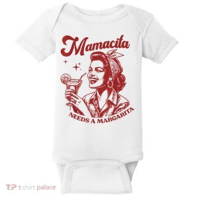 Mamacita Needs A Margarita Retro Baby Bodysuit
