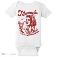 Mamacita Needs A Margarita Retro Baby Bodysuit thumb 0