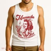 Mamacita Needs A Margarita Retro Tank Top thumb 3