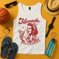 Mamacita Needs A Margarita Retro Tank Top thumb 4