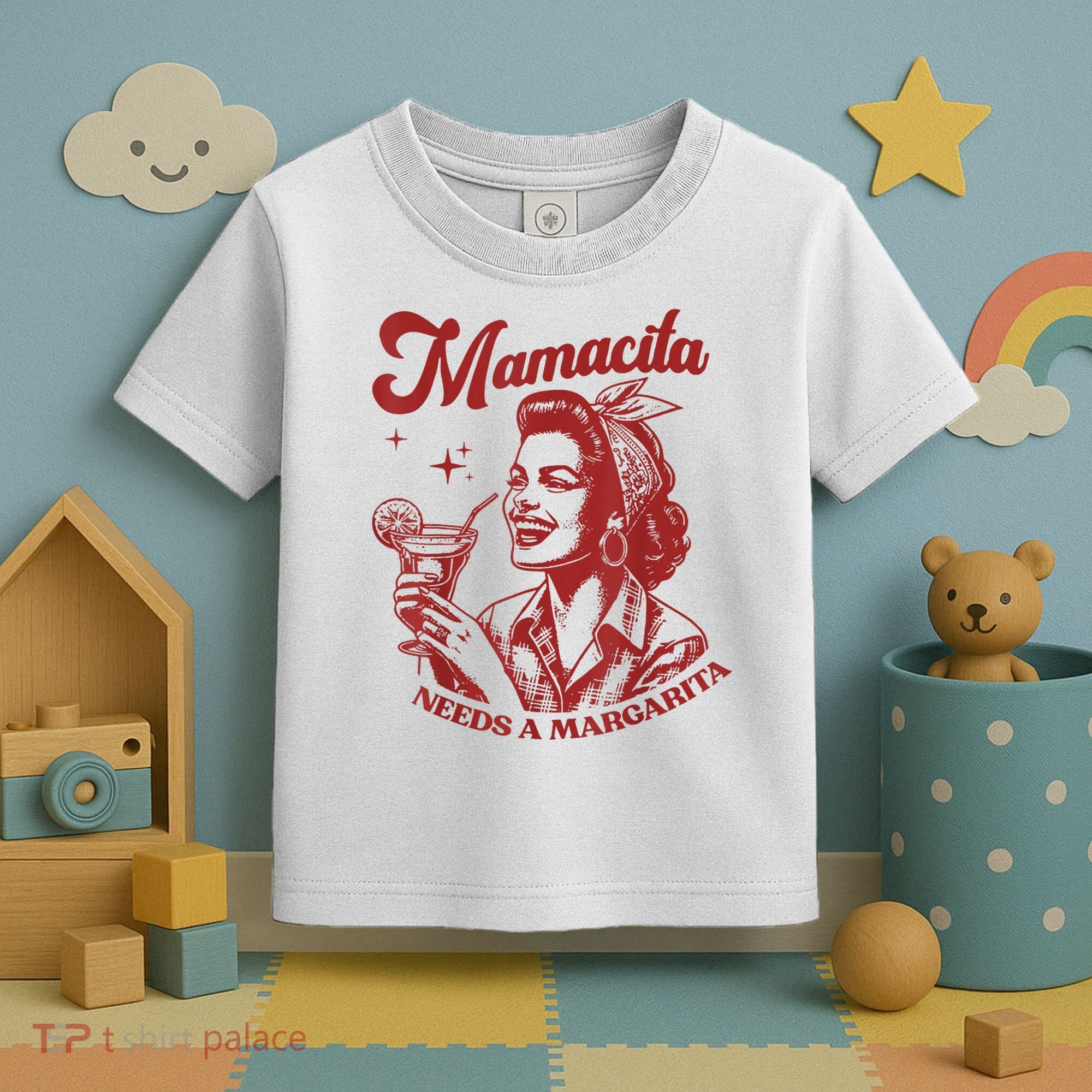 Mamacita Needs A Margarita Retro Toddler T-Shirt