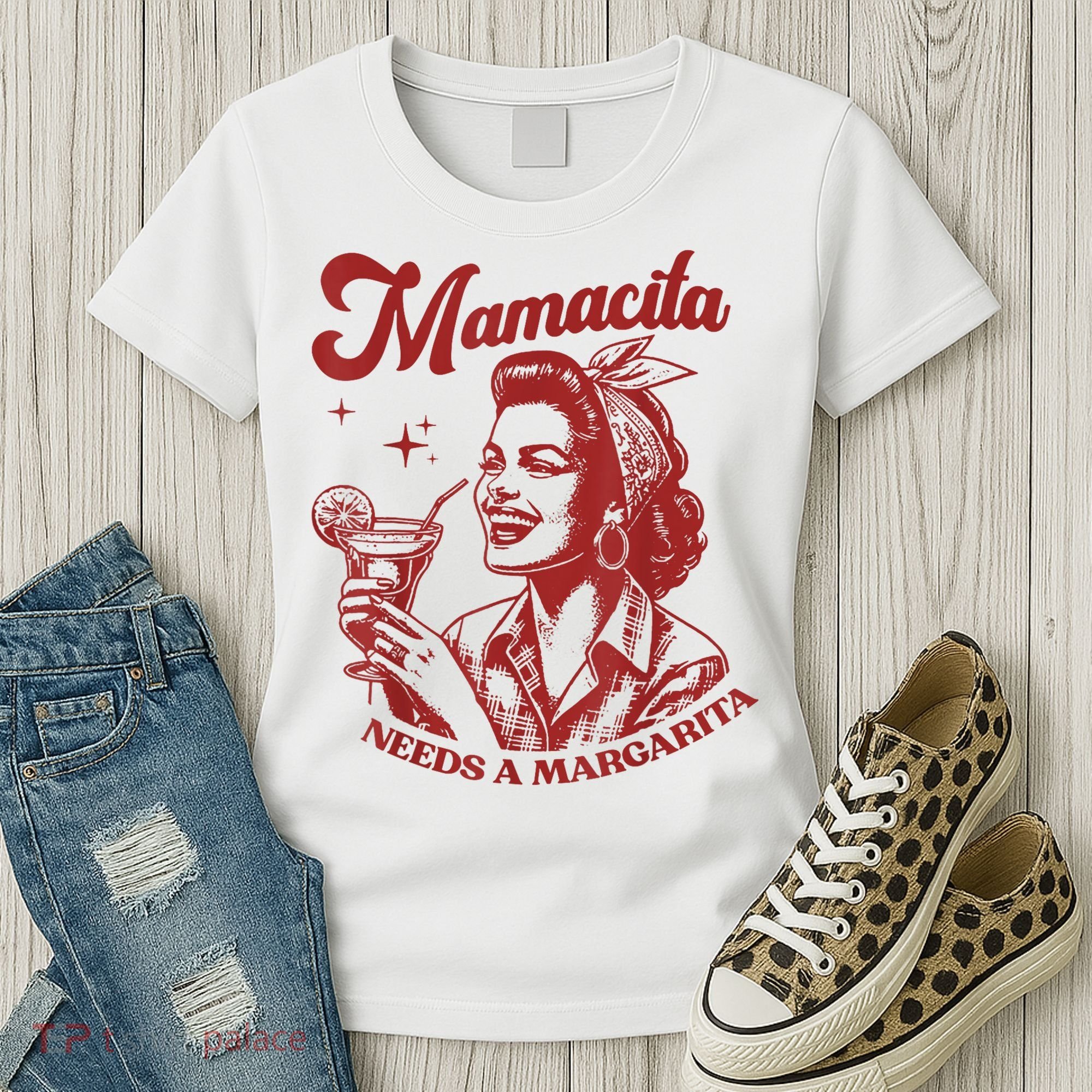 Mamacita Needs A Margarita Retro Women's T-Shirt