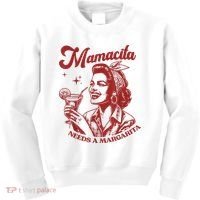 Mamacita Needs A Margarita Retro Kids Sweatshirt thumb 0