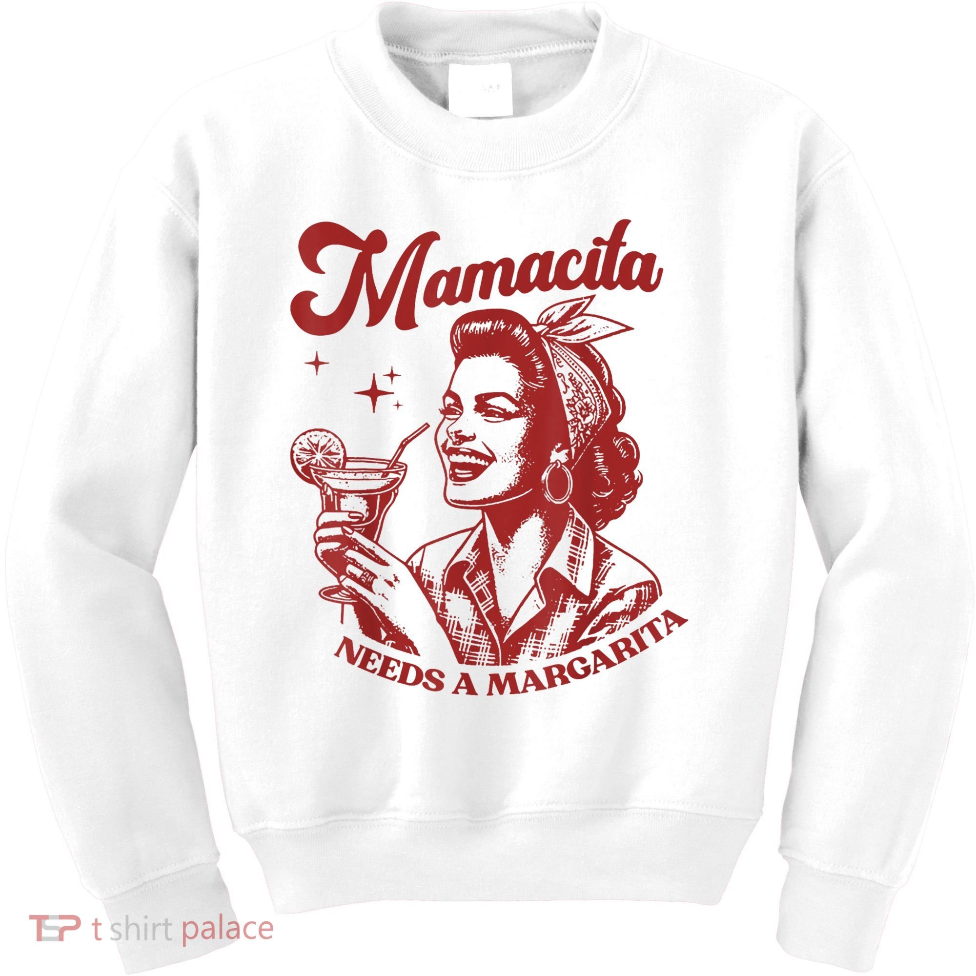 Mamacita Needs A Margarita Retro Kids Sweatshirt