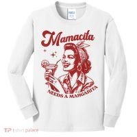 Mamacita Needs A Margarita Retro Kids Long Sleeve Shirt thumb 0