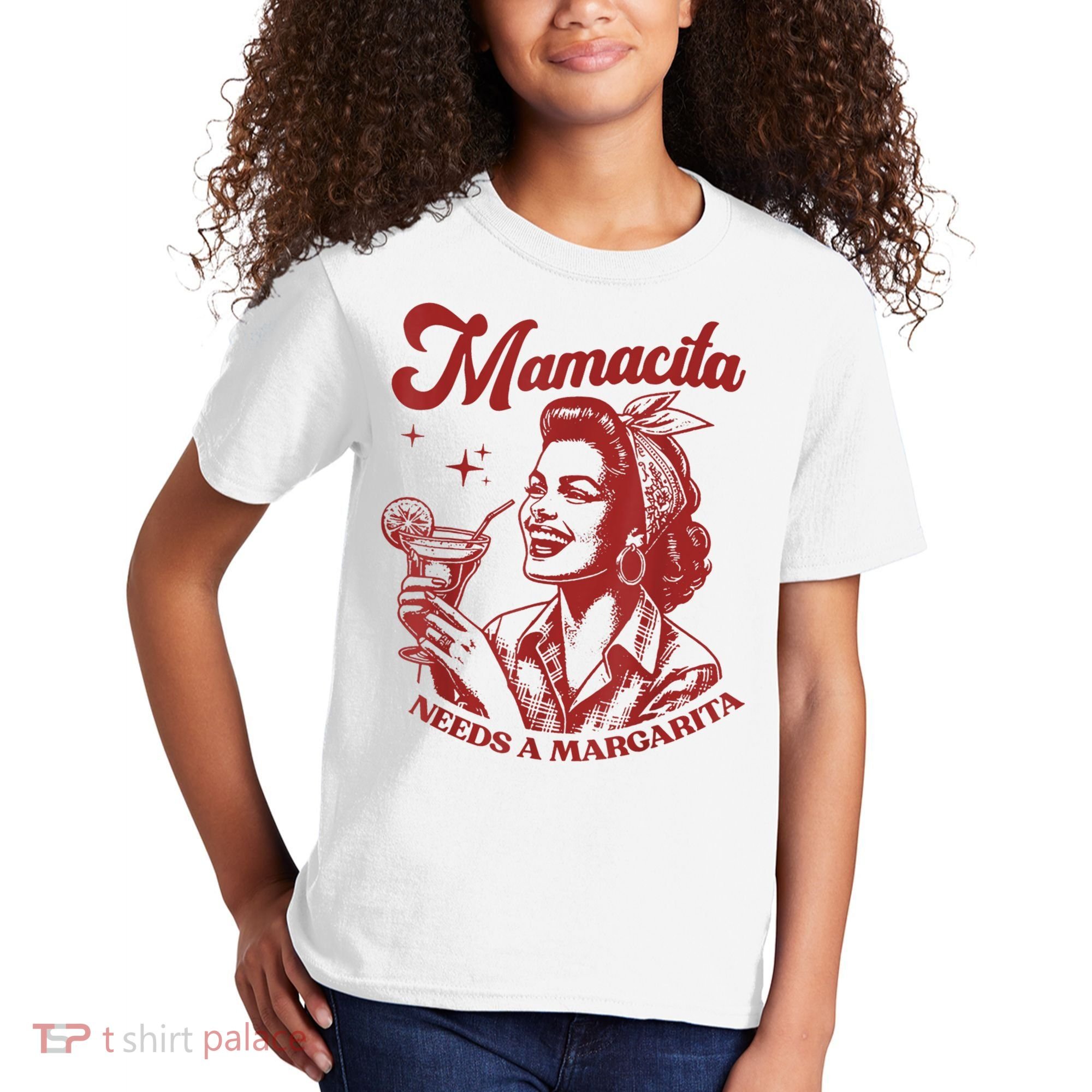 Mamacita Needs A Margarita Retro Kids T-Shirt