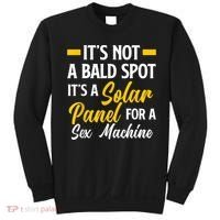 Mens Not A Bald Spot It's Solar Panel For Sex Machine Funny Bald Sweatshirt thumb 0