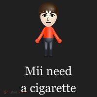 Mii Need A Cigarette Women's Sweatshirt thumb 2