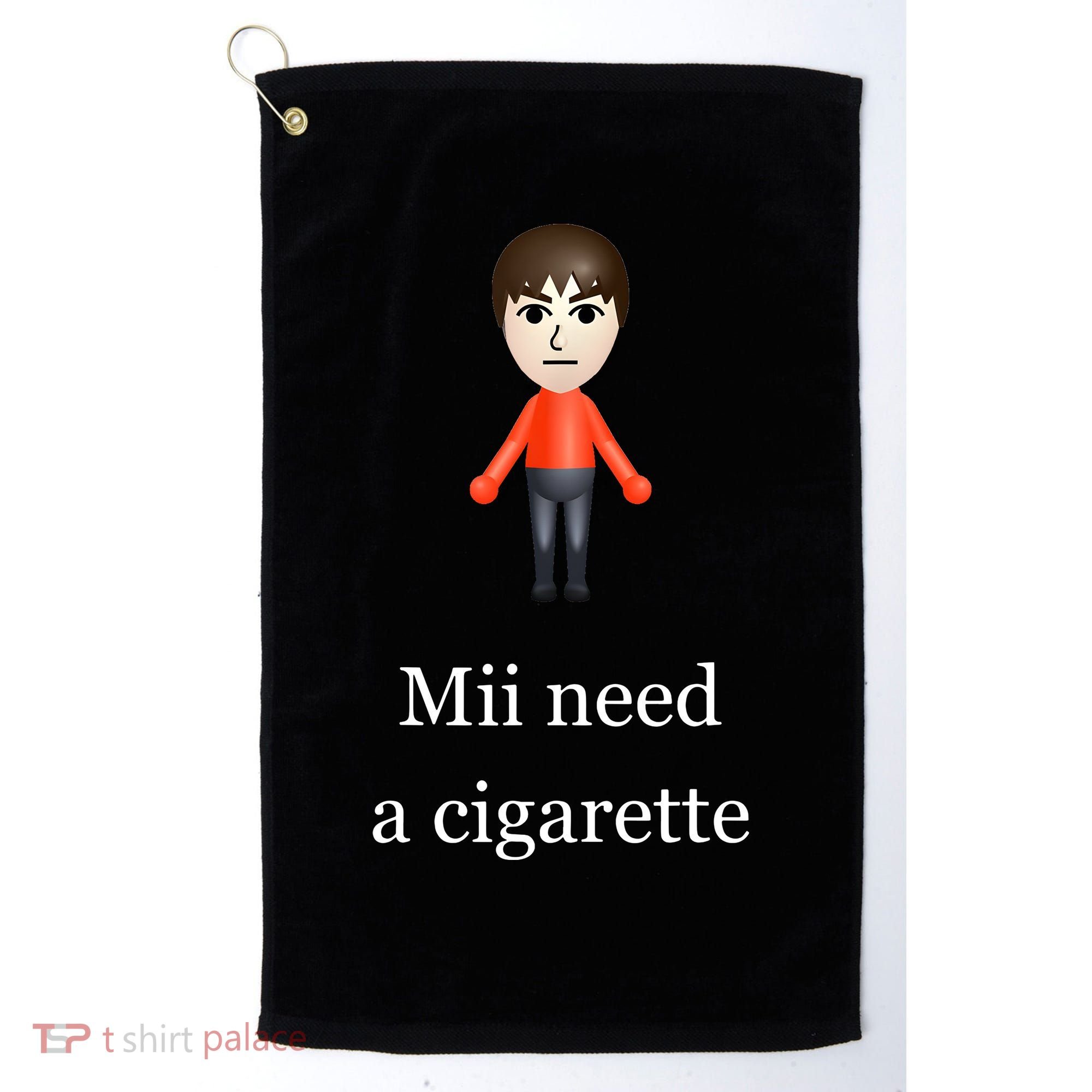 Mii Need A Cigarette Golf Towel